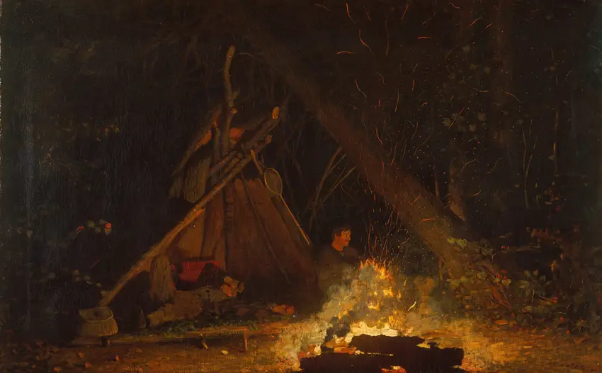 Camp Fire (1880) by Winslow Homer